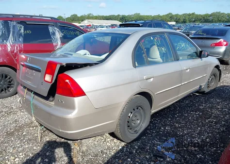 2002 Honda Civic Lx из США, поврежденный, VIN 1HGES16582L027779